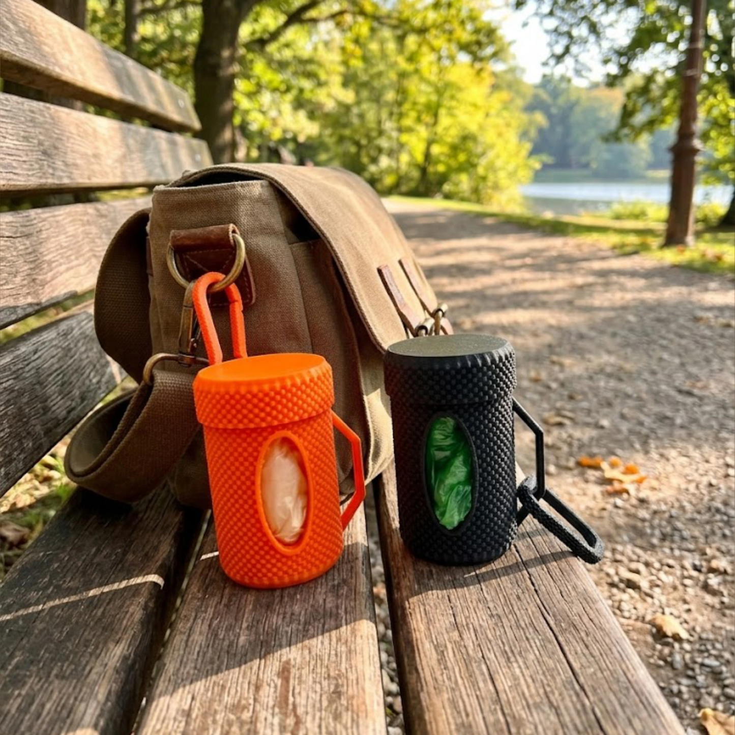 The Trail-Ready Poop Bag Dispenser | Clip-On Waste Bag Holder - CraftyLabz