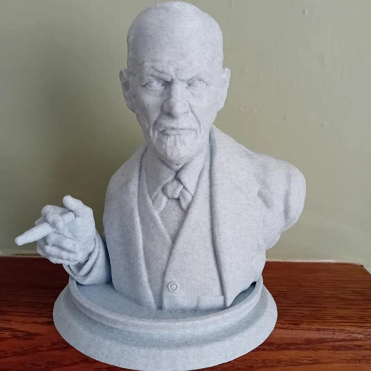 Sigmund Freud Bust Decor – Unique Desk Toy & Gift for Book Lovers - CraftyLabz