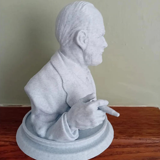 Sigmund Freud Bust Decor – Unique Desk Toy & Gift for Book Lovers - CraftyLabz