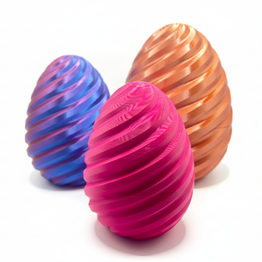 Spiral Egg Storage Box - Large Twist Lock Container - Colorful Easter Egg Gift Box - Secret Stash Jar - CraftyLabz