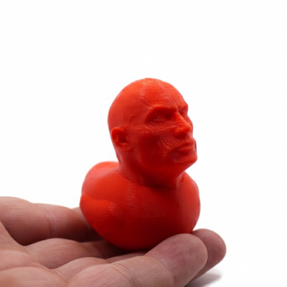 Funny Muscle 'The Rock' Rock Duck Figurine - CraftyLabz