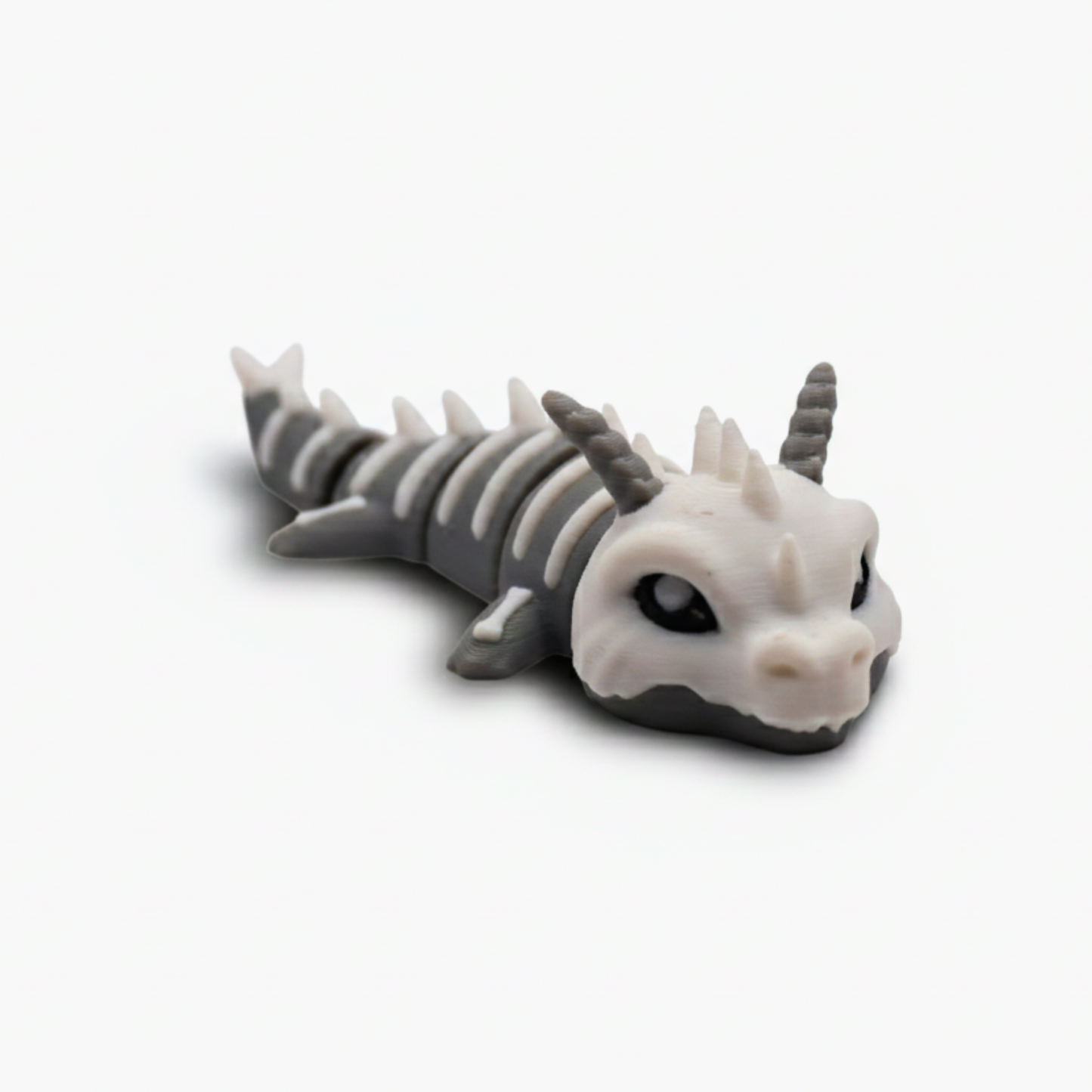 Articulated Bone Dragon Fidget Toy, Gothic Skeletal Dragon Figurine - CraftyLabz