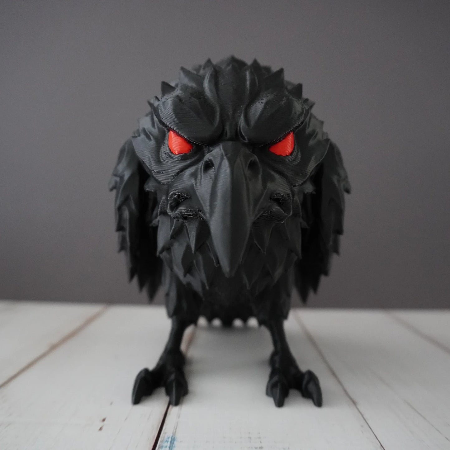 Gothic Raven Ornament | Spooky Library Decor Piece