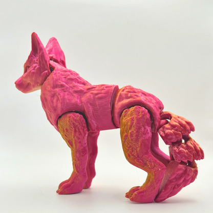 Wolf Fidget Toy | Articulated Wolf - CraftyLabz