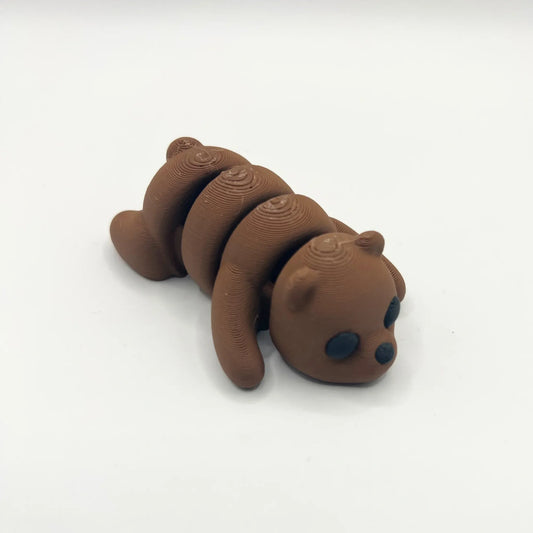 Bear Fidget Toy | Articulated Mini Desk Buddy & Keychain - CraftyLabz