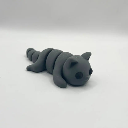 Articulated Baby Fidget Cat – Pocket-Sized Kitty Desk Toy & Keychain - CraftyLabz