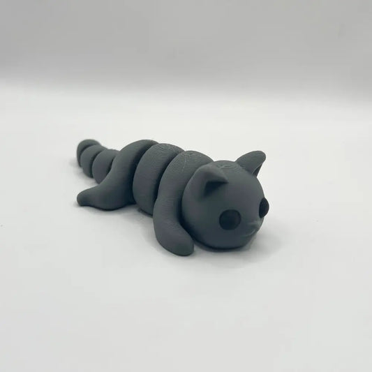 Articulated Baby Fidget Cat – Pocket-Sized Kitty Desk Toy & Keychain - CraftyLabz