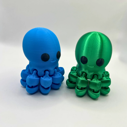 Articulated Fidget Baby Octopus | Eco Sensory Desk Toy - CraftyLabz