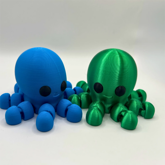 Articulated Fidget Baby Octopus | Eco Sensory Desk Toy - CraftyLabz