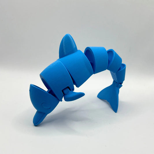 Articulated Dolphin Fidget Toy | Flexi Sensory Eco Toy - CraftyLabz