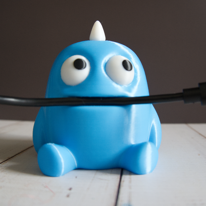 Blue Monster Cable Holder & USB/SD Card Storage
