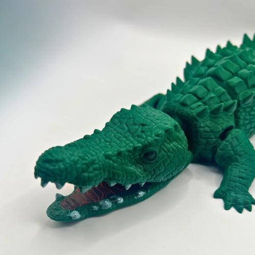 Articulated Fidget Crocodile with Movable Jaw - CraftyLabz