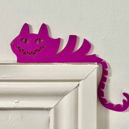 Cheshire Cat Door Frame Sitter | Cat Lover Gift - CraftyLabz
