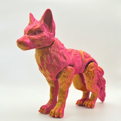 Wolf Fidget Toy | Articulated Wolf - CraftyLabz