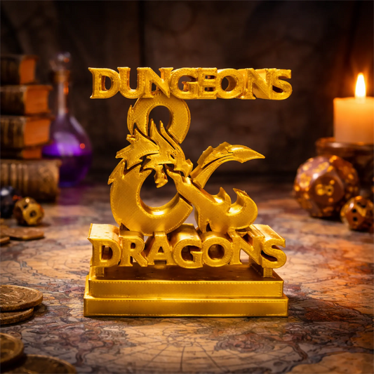 Dungeons & Dragons Logo Decor – Gamer Gift & Desk Display - CraftyLabz