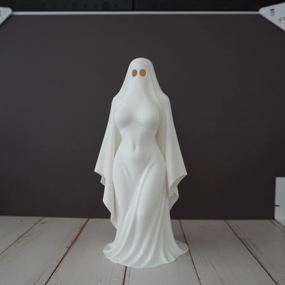 Ghost Lady Figurine | Spooky Home Decor Collectible