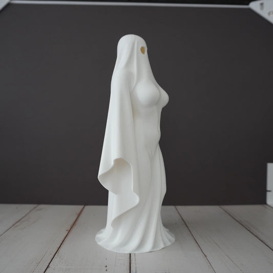 Ghost Lady Figurine | Spooky Home Decor Collectible - CraftyLabz