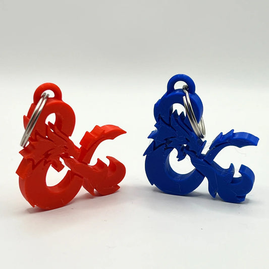 D&D Logo Keyring | Dungeons & Dragons Fan Gift - CraftyLabz
