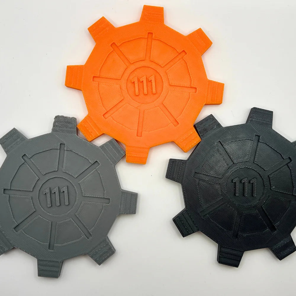 Fallout Door Inspired Coasters - CraftyLabz