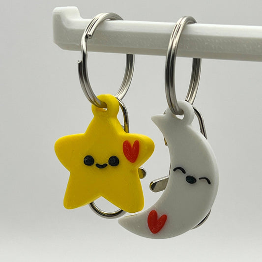 Star & Moon Friendship Keychains - CraftyLabz