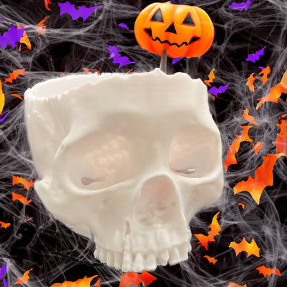 Skull Candy Bowl | Halloween Decor & Treat Dish