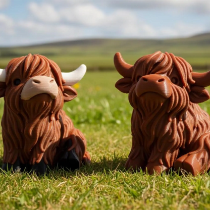 Highland Cow Figurine – Cute Farmhouse Desk Decor & Gift Idea - CraftyLabz
