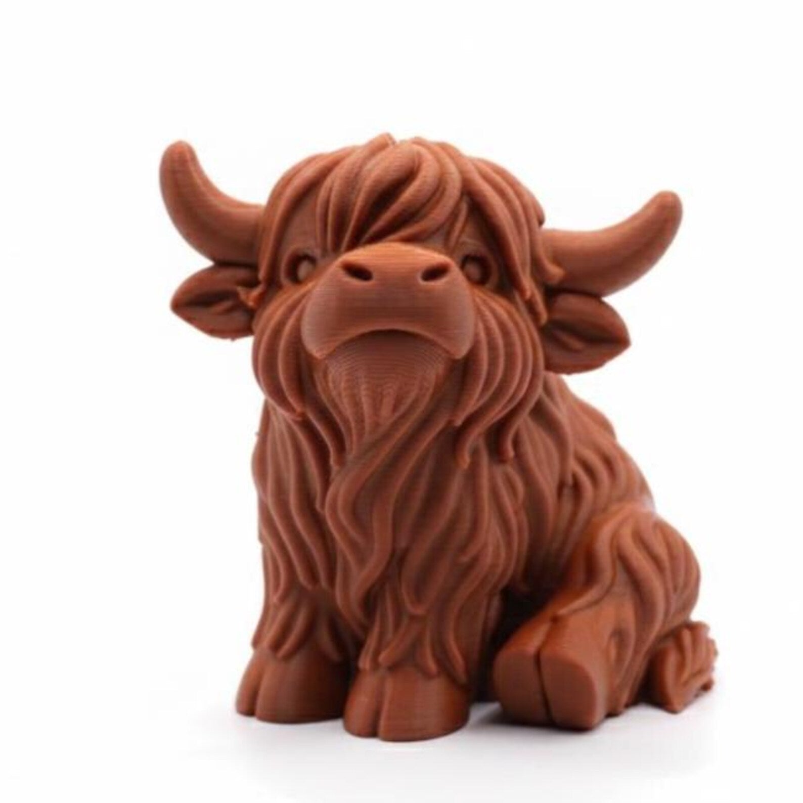 Highland Cow Figurine – Cute Farmhouse Desk Decor & Gift Idea - CraftyLabz