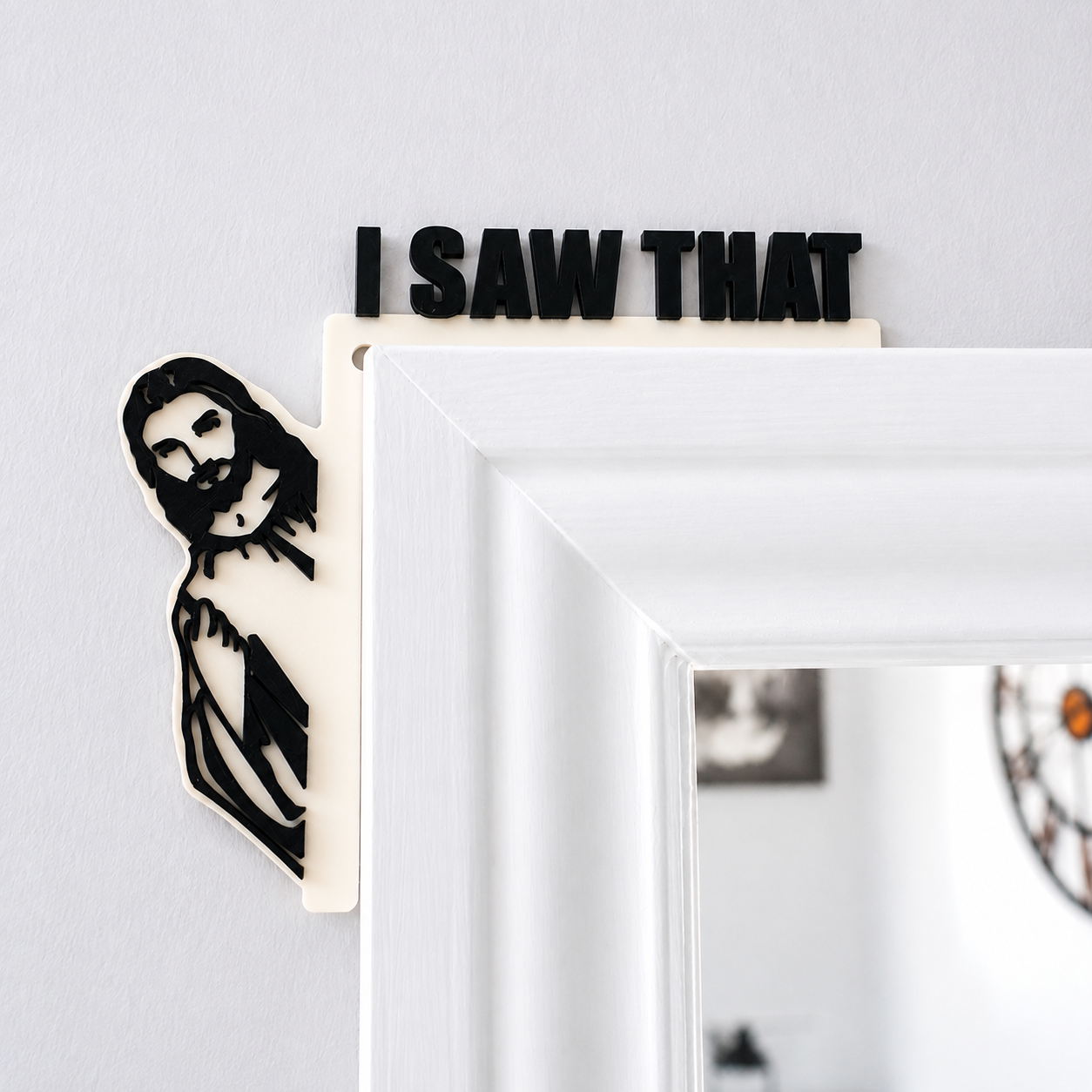 Jesus Door Frame Sitter | I Saw That | Faith Gift