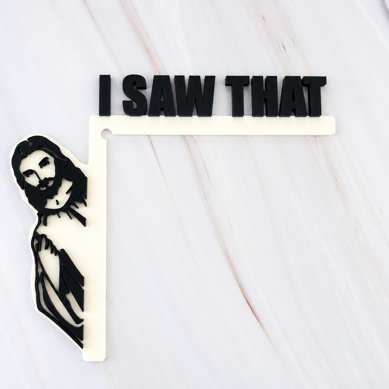 Jesus Door Frame Sitter | I Saw That | Faith Gift