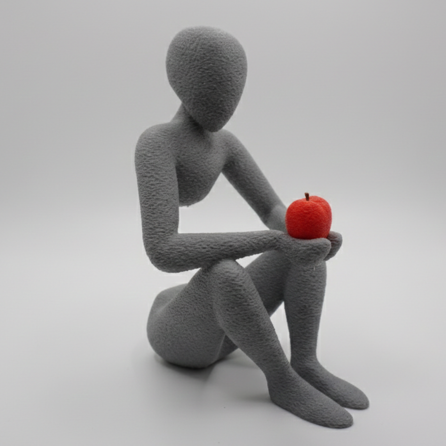 Minimalist Heart Figurine - "Love's Embrace"  - Modern Faceless Sculpture for Couples - Unique Valentine’s Day Gift - CraftyLabz