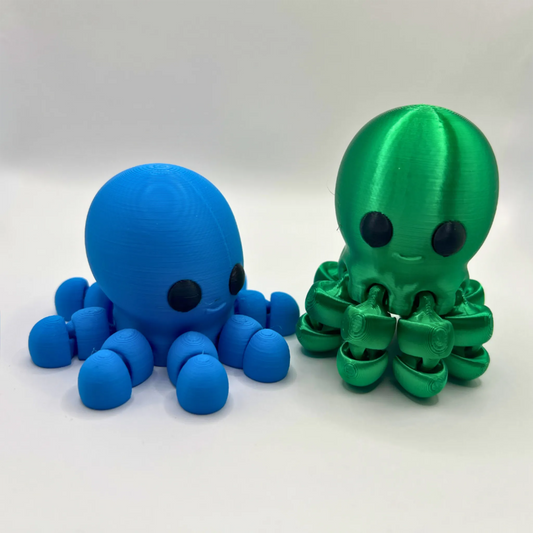 Articulated Fidget Baby Octopus | Eco Sensory Desk Toy - CraftyLabz