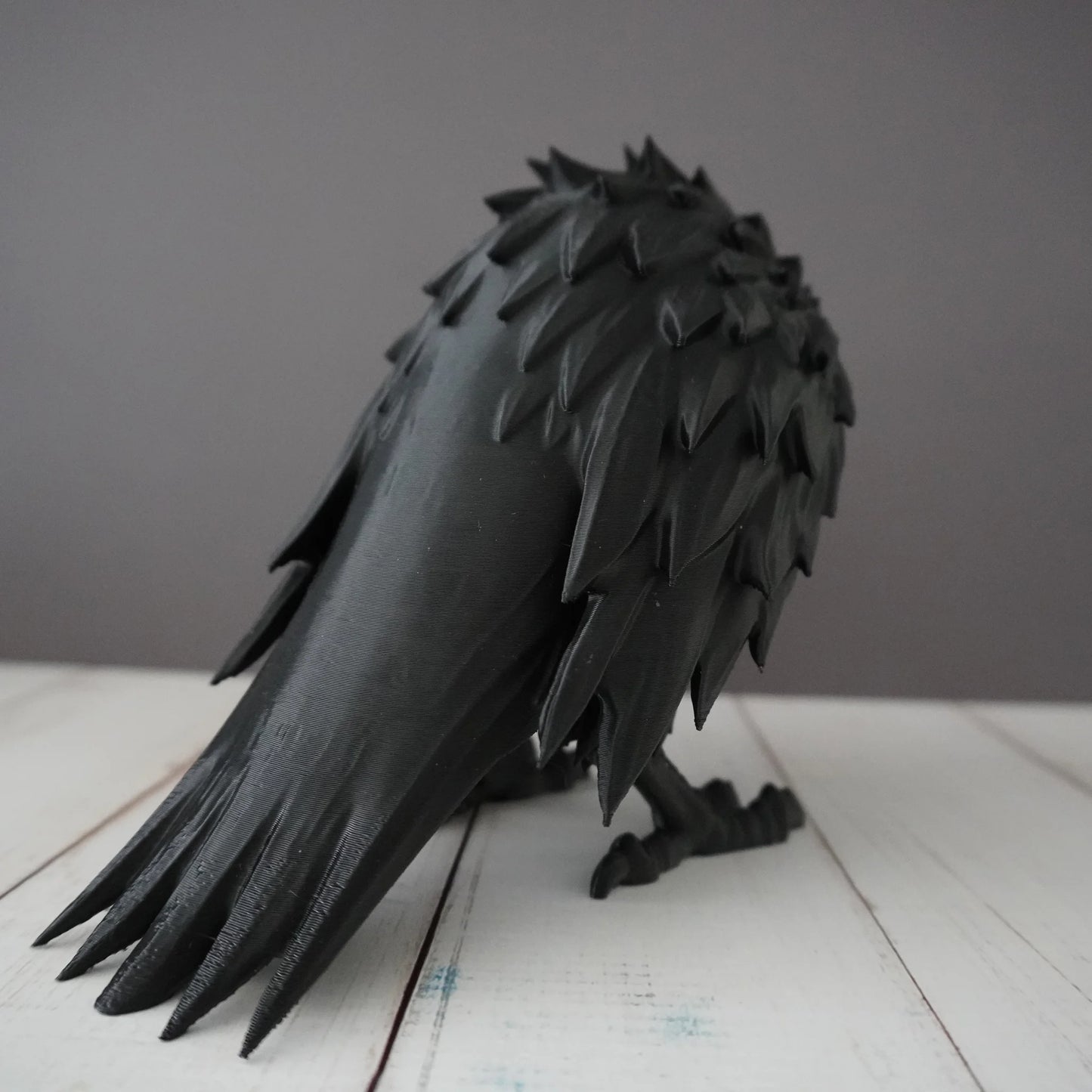 Gothic Raven Ornament | Spooky Library Decor Piece