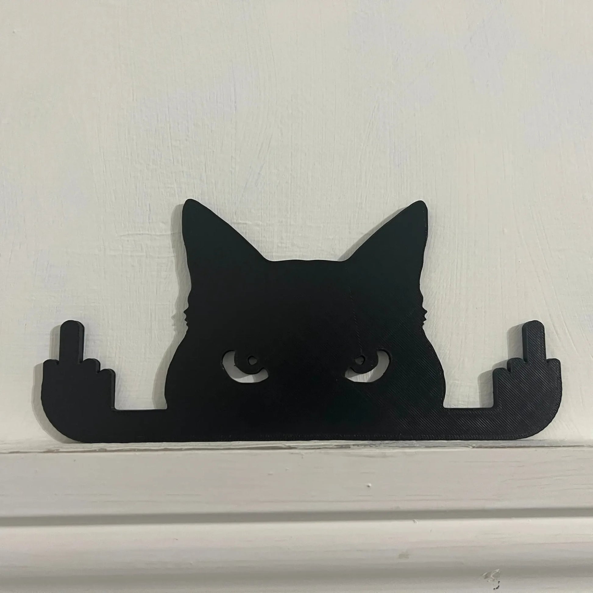 Cat Silhouette Frame Sitter | Eco Home Décor Gift - CraftyLabz