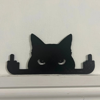 Cat Silhouette Frame Sitter | Eco Home Décor Gift - CraftyLabz