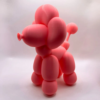 Balloon Dog Poodle Figure – Colourful Desk Decor & Dog Lover Gift - CraftyLabz