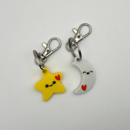 Star & Moon Friendship Keychains - CraftyLabz